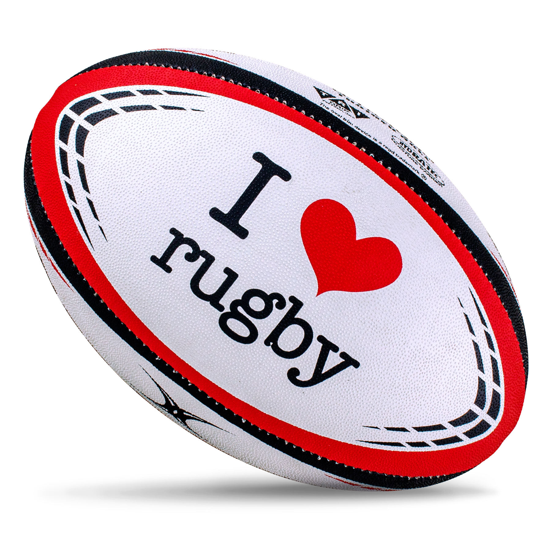 Gilbert GTR-4000 I Love Rugby Ball (Size 5, 3) - Image 2