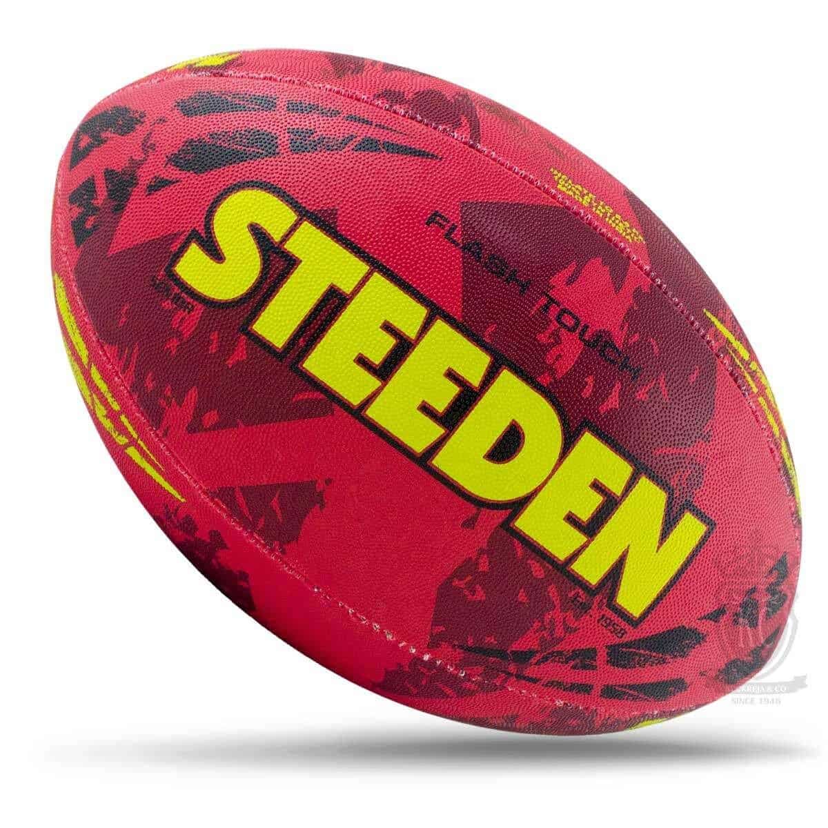 Steeden Flash Touch Rugby Ball – Crimson
