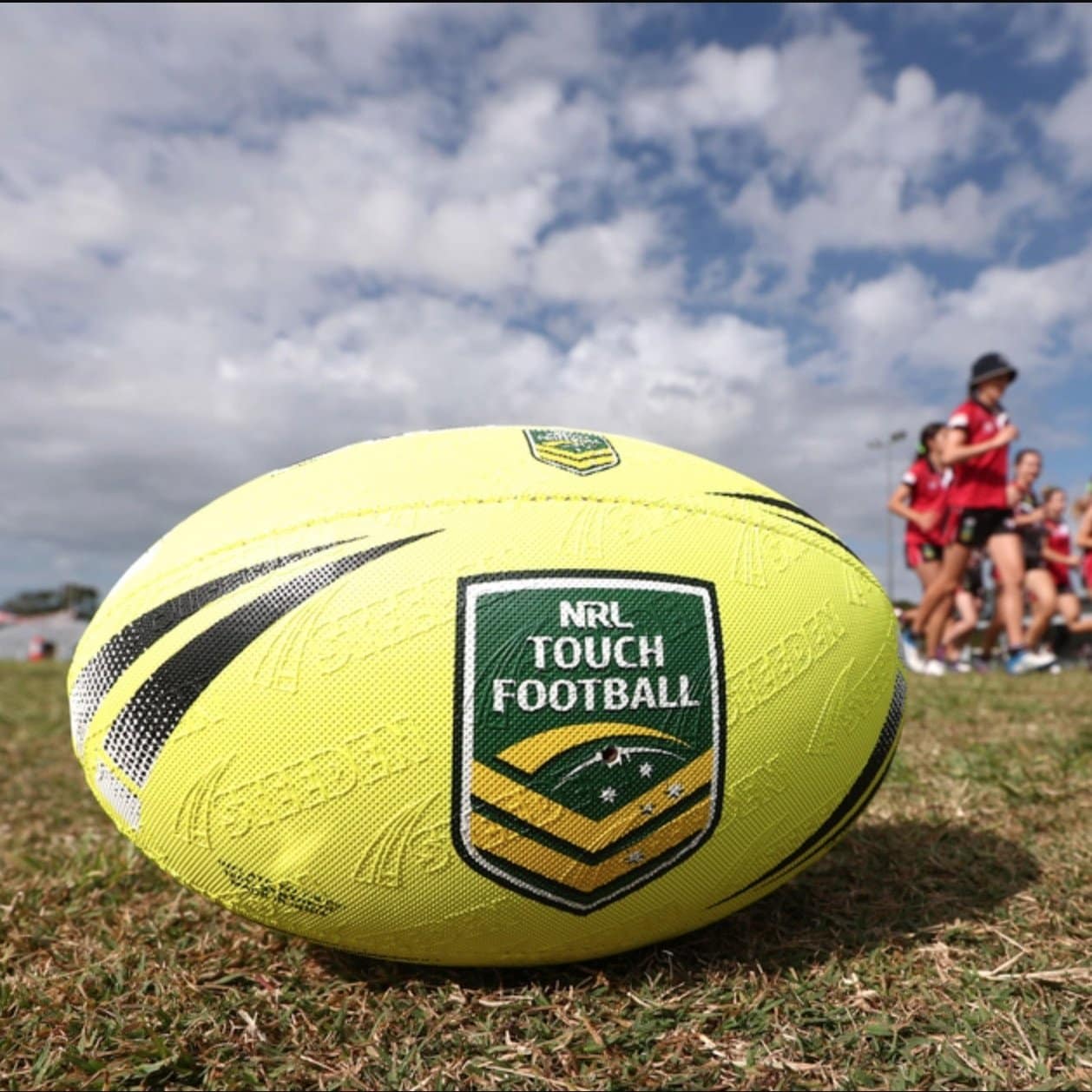 Steeden Mighty Touch Rugby Ball – Yellow - Image 3