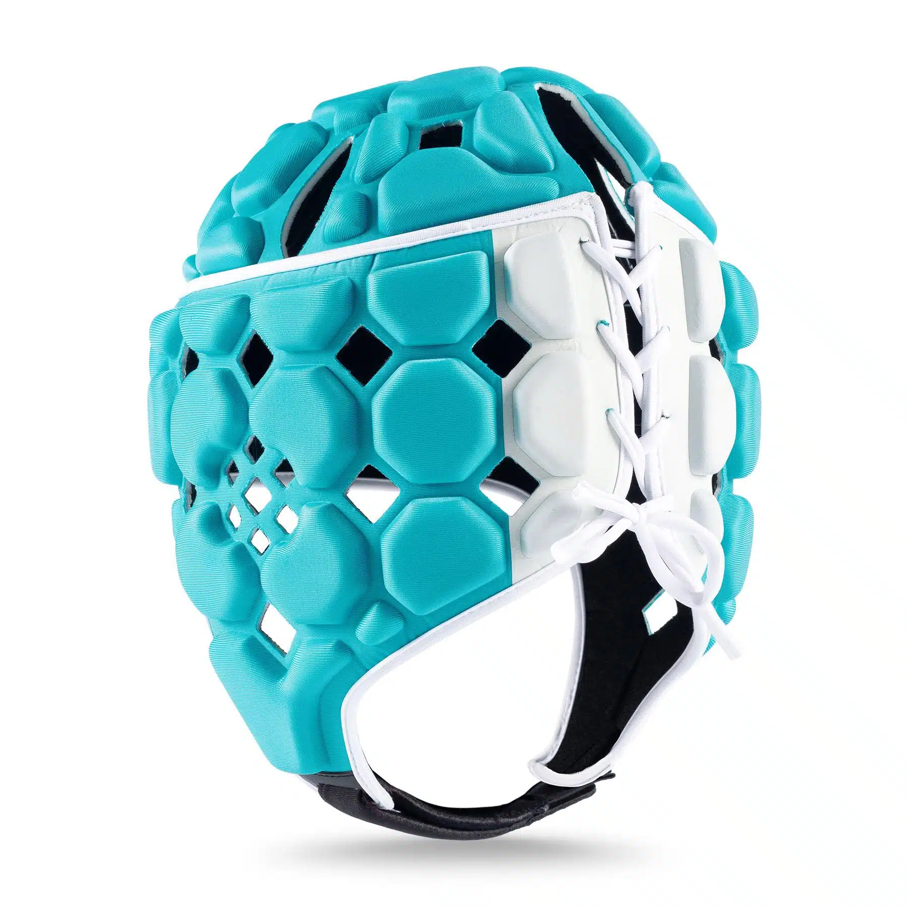 Gilbert Octane Headguard – Aqua/White - Image 4
