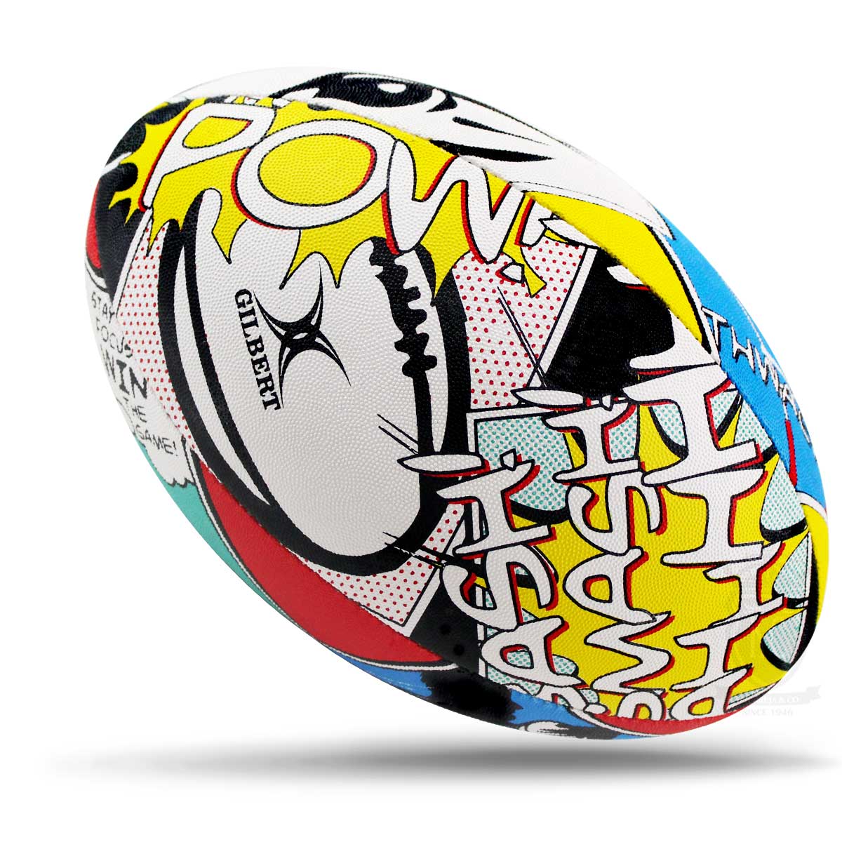 Gilbert Randoms Rugby Ball – Focus (Size 5)