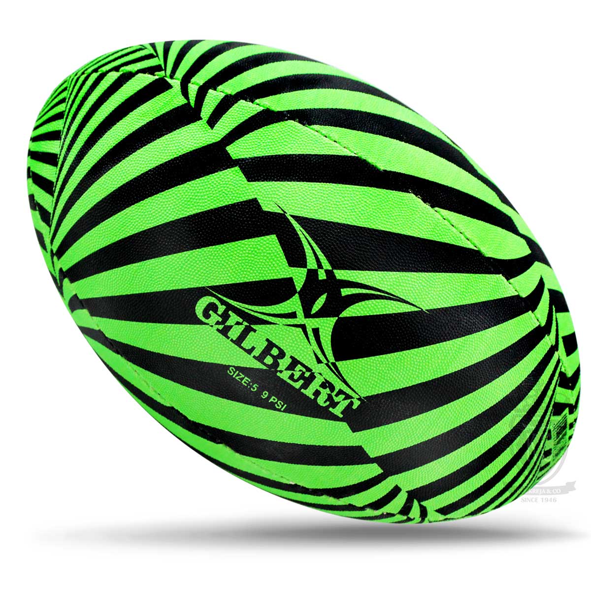 Gilbert Randoms Rugby Ball – Optix (Size 5)
