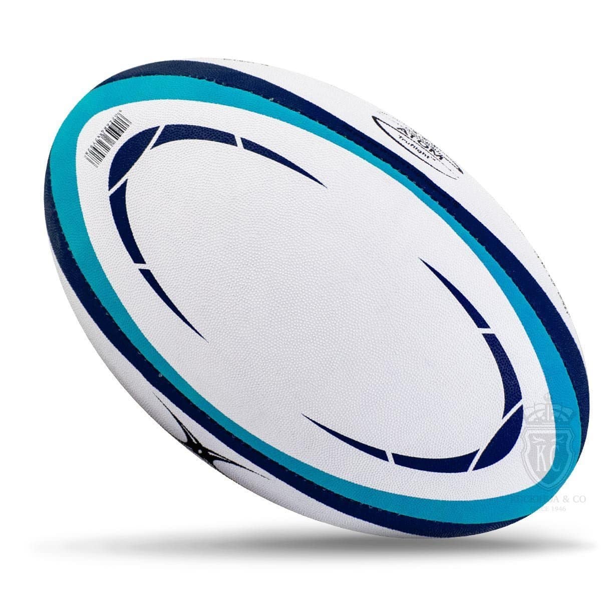 Gilbert Atom Match Rugby Ball – Blue (Size 5) - Image 2