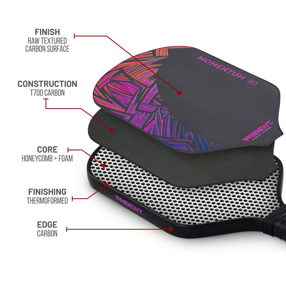 Trident Momentum 80 Pickleball Paddle – Twilight Purple - Image 6