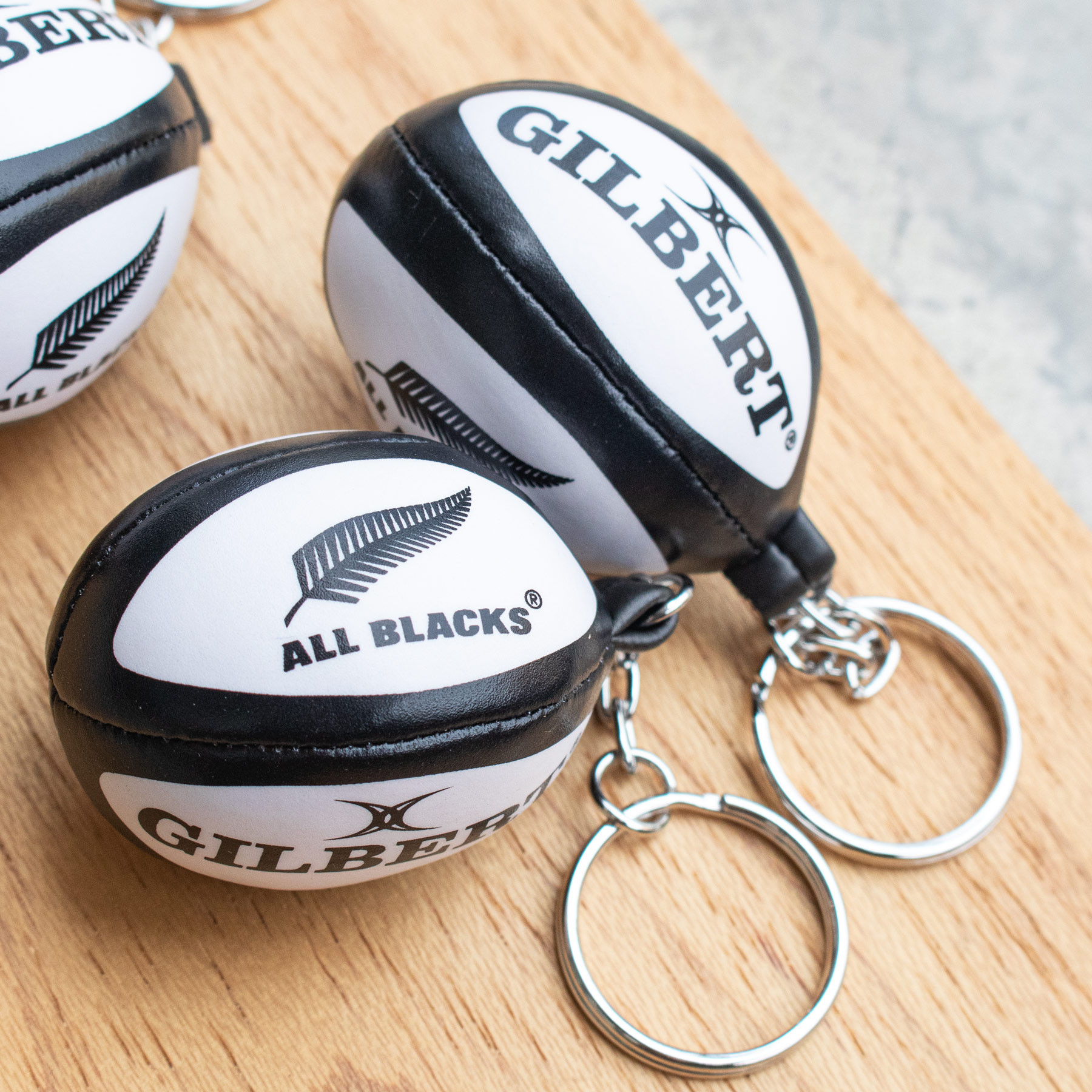 Gilbert All Blacks Official Keyring (White) - Image 4